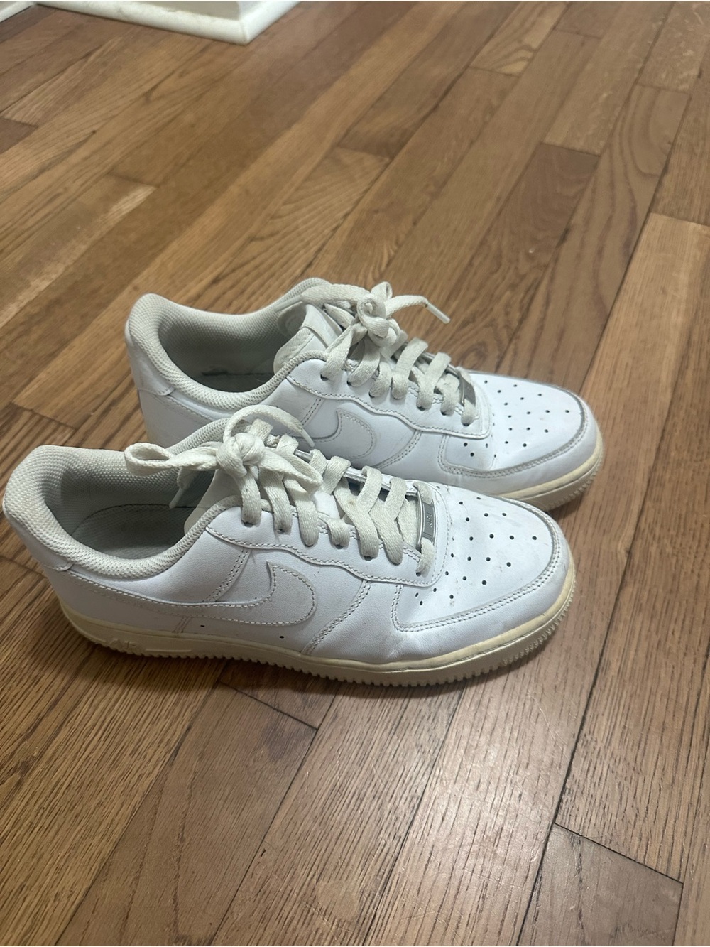 Nike White Low-Top Sneakers with Cream Sole